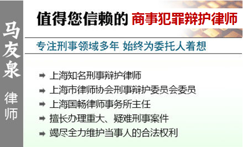 马友泉,上海商事犯罪辩护律师